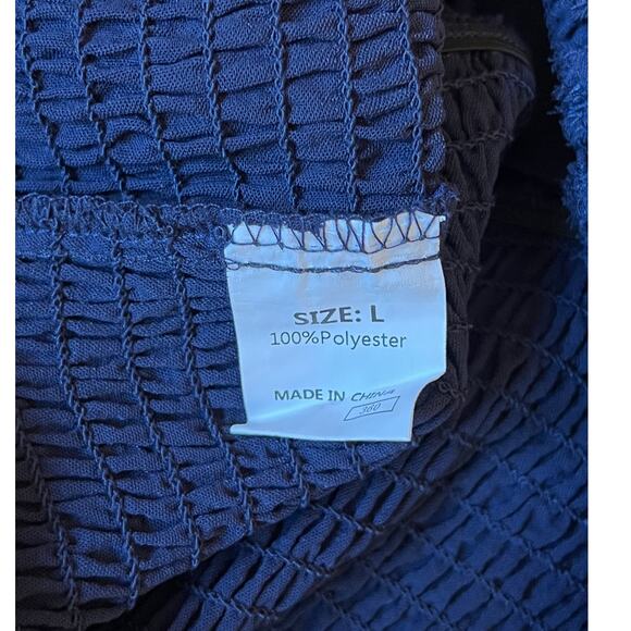 Boho Jumpsuit Navy Blue Large - Picture 6 of 6